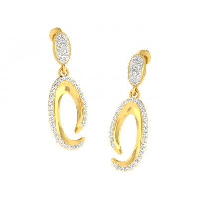 Eeva Diamond Earrings in Gold 